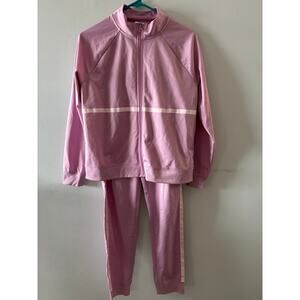 Athletic Works Girls Tracksuit Set XXL 18 Mauve Activewear Athleisure Sporty